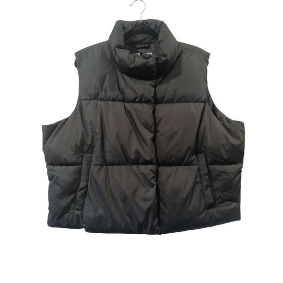 Old Navy Black Puffer Vest XL - Picture 1 of 6